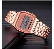 Stylish digital and dashing belt  Watch (rose gold colour)pack 1-thumb2