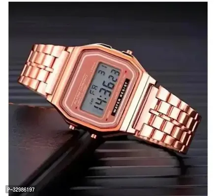 Stylish digital and dashing belt  Watch (rose gold colour)pack 1-thumb3