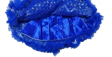 Tutli Putli India Fancy Net Frock for Kids (Blue)-thumb1