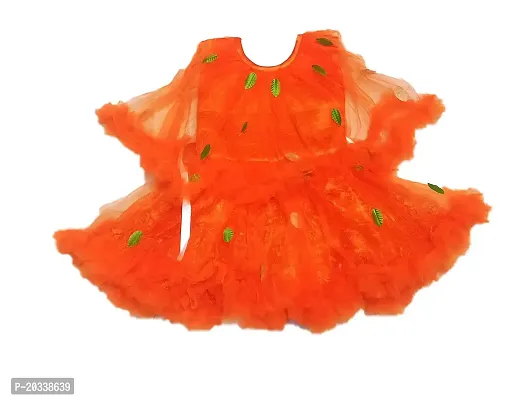 Tutli Putli India Fancy Net Frock for Kids (Orange)