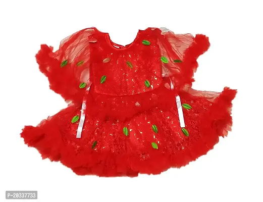 Tutli Putli India Fancy Net Frock for Kids (Red)