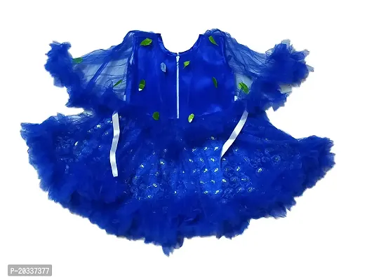 Tutli Putli India Fancy Net Frock for Kids (Blue)-thumb3