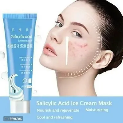 Salicylic Ice Cream Mask Acne Moisturizing Smear Mask Blackheads Remover Mask Cleansing (120 ml)