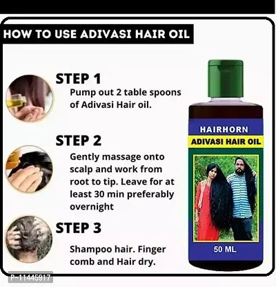 Adivasi Herbal Ayurverdic Hair Growth  Oil 50ml-thumb0