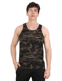 WMX Sleeveless Army Print Sports Vest Camouflage-thumb1