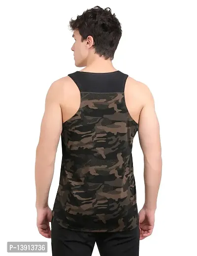 WMX Sleeveless Army Print Sports Vest Camouflage-thumb3