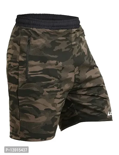 WMX Army Print Shorts for Men-thumb0