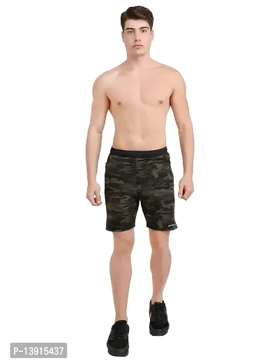 WMX Army Print Shorts for Men-thumb5