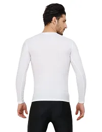 WMX Full Sleeve Plain Athletic Fit Multi Sports Compression T-Shirt, Top Inner Wear-thumb3