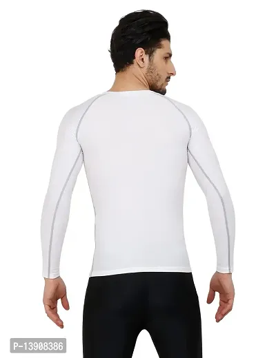 WMX Men's Compression Ultima T-Shirt Top Skin Tights Fit Lycra Inner Wear Full Sleeve for Gym Cricket Football Badminton Sports-thumb4