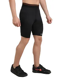 WMX Men's Compression Sports Shorts Half Tights with Pocket-thumb2