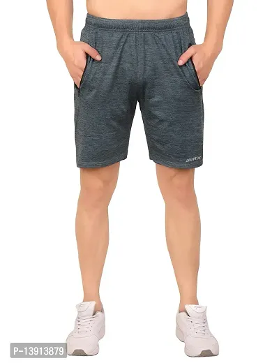 WMX ' Men's Instadry Dryfit Polyester Lightweight Soft Fabric Long Shorts with Secure Zipper Pockets Regular Fit Shorts for Men for Sports,Workout,Running  Gyming-thumb5