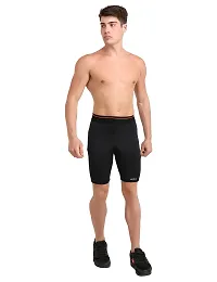 WMX Men's Compression Sports Shorts Half Tights with Pocket-thumb3