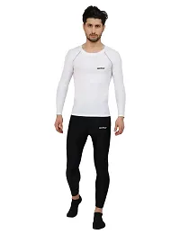 WMX Men's Compression Ultima T-Shirt Top Skin Tights Fit Lycra Inner Wear Full Sleeve for Gym Cricket Football Badminton Sports-thumb1