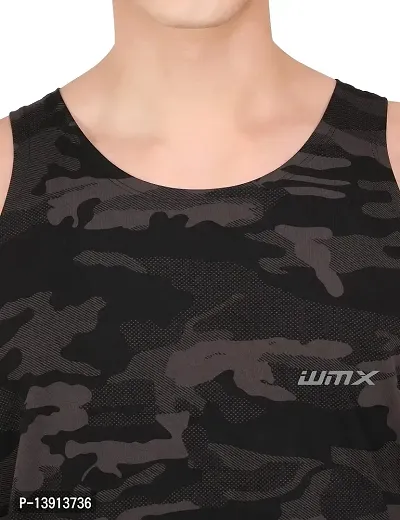 WMX Sleeveless Army Print Sports Vest Camouflage-thumb5