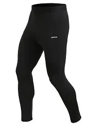 WMX Lower Tights Compression Wear Women/Men Pants/Lower/Bottom Skin fit Gym Yoga Sports Running (M, Black)-thumb4