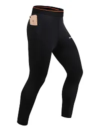WMX Stretchable, Men  Women Tight Skin-Black Gym/Yoga/Tops Full Sleeve  Gym Legging Tights Innerwear (L, NAVY/BLACK)-thumb4