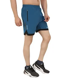 WMX Athleisure Men's Regular Fit Sports Shorts | Quick Dry Technology | Gym Wear | Shorts for Men-thumb3