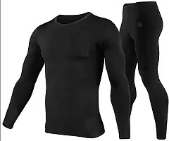 WMX Stretchable, Men  Women Tight Skin-Black Gym/Yoga/Tops Full Sleeve  Gym Legging Tights Innerwear-thumb3