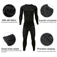 WMX Full Sleeve Plain Athletic Fit Multi Sports Compression T-Shirt, Top Inner Wear-thumb4