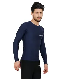 WMX Men's Compression Thermal Shirt, Ultra Soft, Crew Neck, Long Sleeve, Fleece Lining (XL, Navy)-thumb2