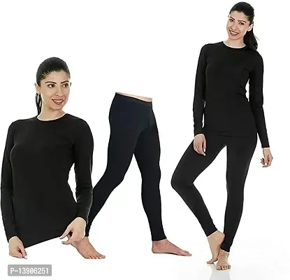 WMX tretchable, Men  Women Tight Skin-Black Gym/Yoga/Tops Full Sleeve  Gym Legging Tights Innerwear:- (Combo)-thumb0