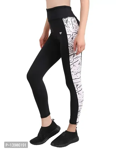 GYMIFIC Gym wear Leggings Ankle Length Workout Pants with Phone Pockets | Stretchable Tights | Mid Waist Sports Fitness Yoga Track Pants for Girls  Women