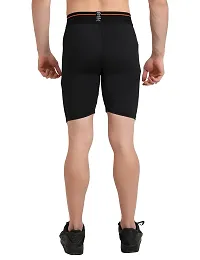 WMX Men's Compression Sports Shorts Half Tights with Pocket-thumb4