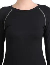 WMX Women Compression T-Shirt Top Plain Athletic Fit Multi Sports Cycling, Cricket, Football, Badminton, Gym-thumb1