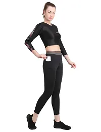 WMX Women Stretchable Training Tights for Gym, Yoga, Running Full Length Compression Tight-thumb3