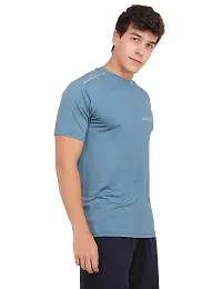 WMX ' Men's Polyester Dry Fit Textured Western Shirts  Tshirts for Men, Quick Drying  Breathable Fabric, Gym Wear Tees  Workout Tops|Half Sleeve T-Shirt|Running Tshirts for Men-thumb1