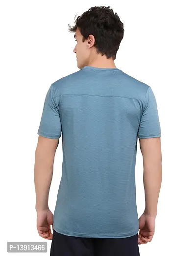 WMX ' Men's Polyester Dry Fit Textured Western Shirts  Tshirts for Men, Quick Drying  Breathable Fabric, Gym Wear Tees  Workout Tops|Half Sleeve T-Shirt|Running Tshirts for Men-thumb5