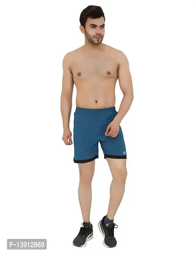 WMX Athleisure Men's Regular Fit Sports Shorts | Quick Dry Technology | Gym Wear | Shorts for Men-thumb2