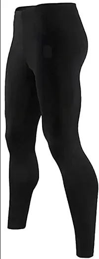 WMX Stretchable, Men  Women Tight Skin-Black Gym/Yoga/Tops Full Sleeve  Gym Legging Tights Innerwear-thumb2