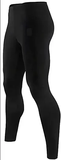 WMX Stretchable, Men  Women Tight Skin-Black Gym/Yoga/Tops Full Sleeve  Gym Legging Tights Innerwear-thumb3
