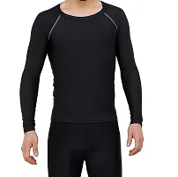 WMX Men's Compression Ultima T-Shirt Top Skin Tights Fit Lycra Inner Wear Full Sleeve for Gym Cricket Football Badminton Sports-thumb3