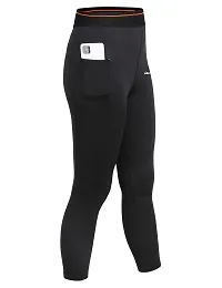 WMX Women Stretchable Training Tights for Gym, Yoga, Running Full Length Compression Tight (M, Black)-thumb4