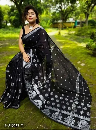 Trendy Cotton Silk Sarees With Blouse Piece