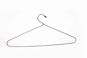 Shabd Cloth Hanger Stainless Steel Hanger for Hanging Saree, Kurta, Pant, Steel Pack of 12-thumb1