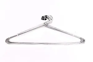 Shabd Cloth Hanger Stainless Steel Hanger for Hanging Saree, Kurta, Pant, Steel Pack of 24-thumb1