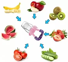 Baby Fresh Fruit Food Feeder Nibbler Pacifier|Training Massaging Toy Teethe|Babies Toddlers Infants Kids Soother  (Multicolor,Pack Of 1)-thumb2
