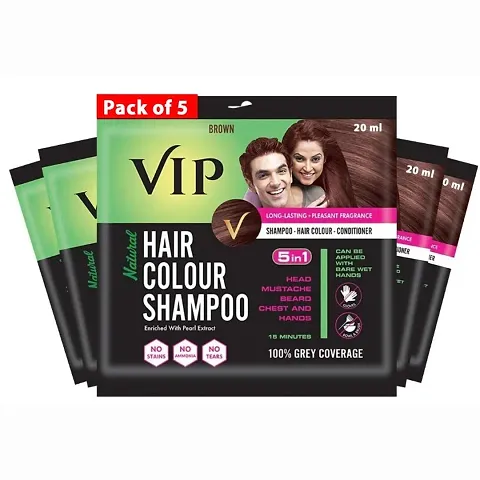 VIP Hair Color Shampoo - Instant Permanent Hair Color for Men and Women