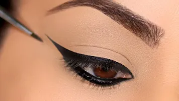 Crazy Huda WaterProof Longlasting Liquid Black and Brown Gel Eyeliner with Brush-thumb2