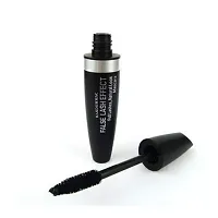 RANDOMMAC Combo Waterproof Liquid Mascara, Eyeliner, Eyebrow Pencil (Pack of 3) Black-thumb3