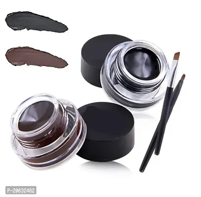 Crazy Huda WaterProof Longlasting Liquid Black and Brown Gel Eyeliner with Brush-thumb2