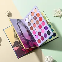 Crazy Huda Multicolor, Glitter, Matte  Shimmery Finish 72 Shades Color Book Eyeshadow Palette-thumb1