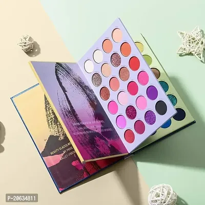 Crazy Huda Multicolor, Glitter, Matte  Shimmery Finish 72 Shades Color Book Eyeshadow Palette-thumb2