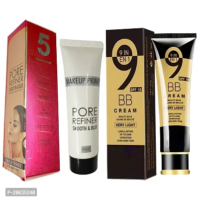 Random-Mac 9 to 1 BB Foundation Cream With Makeup Primer Pore Refiner Smooth Blur 40 ML