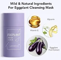 CRAZY HUDA Eggplant Purifying Clay Stick Mask, Face Moisturizes Oil Control, Deep Clean Pore, Improves Skin for All Skin Types Men Women-thumb3