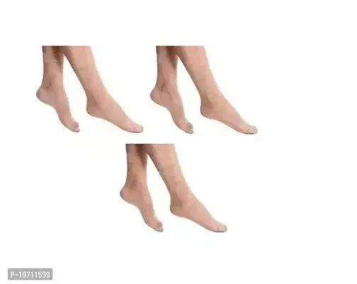 Transparent Socks Sheer Ankle Stockings For Women With (Thumb)